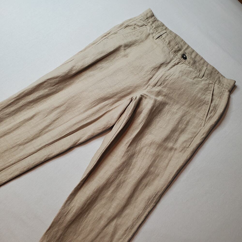 Outlier Men's Size 31X31 Injected Linen Slim Leg Pants Beige